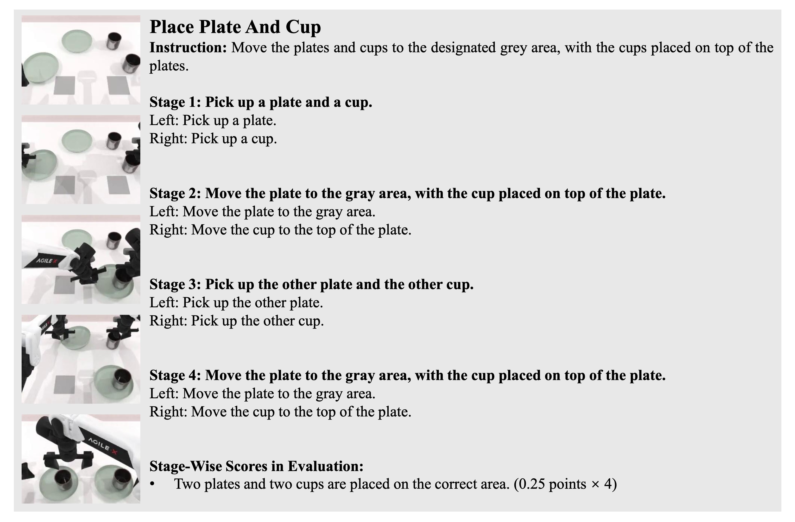place plate and cup